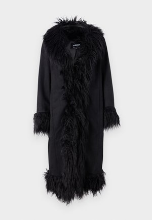 ONLY ONLVIENNA SUEDE COAT - Abrigo clásico - black