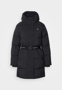 BELTED LONG PUFFER - Χειμωνιάτικο παλτό - black