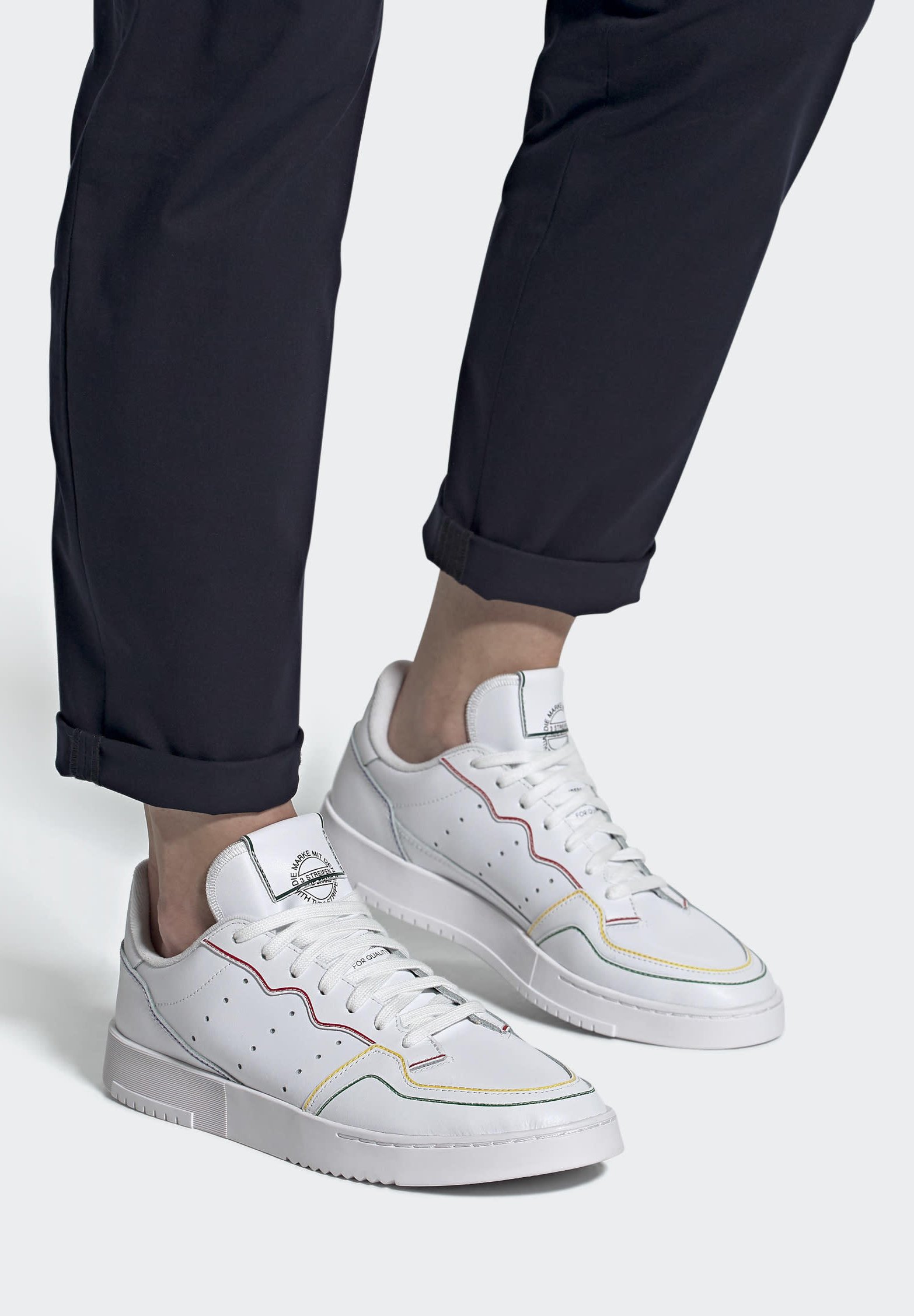 adidas Originals SUPERCOURT SHOES - Sneakers laag - white/wit - Zalando.nl