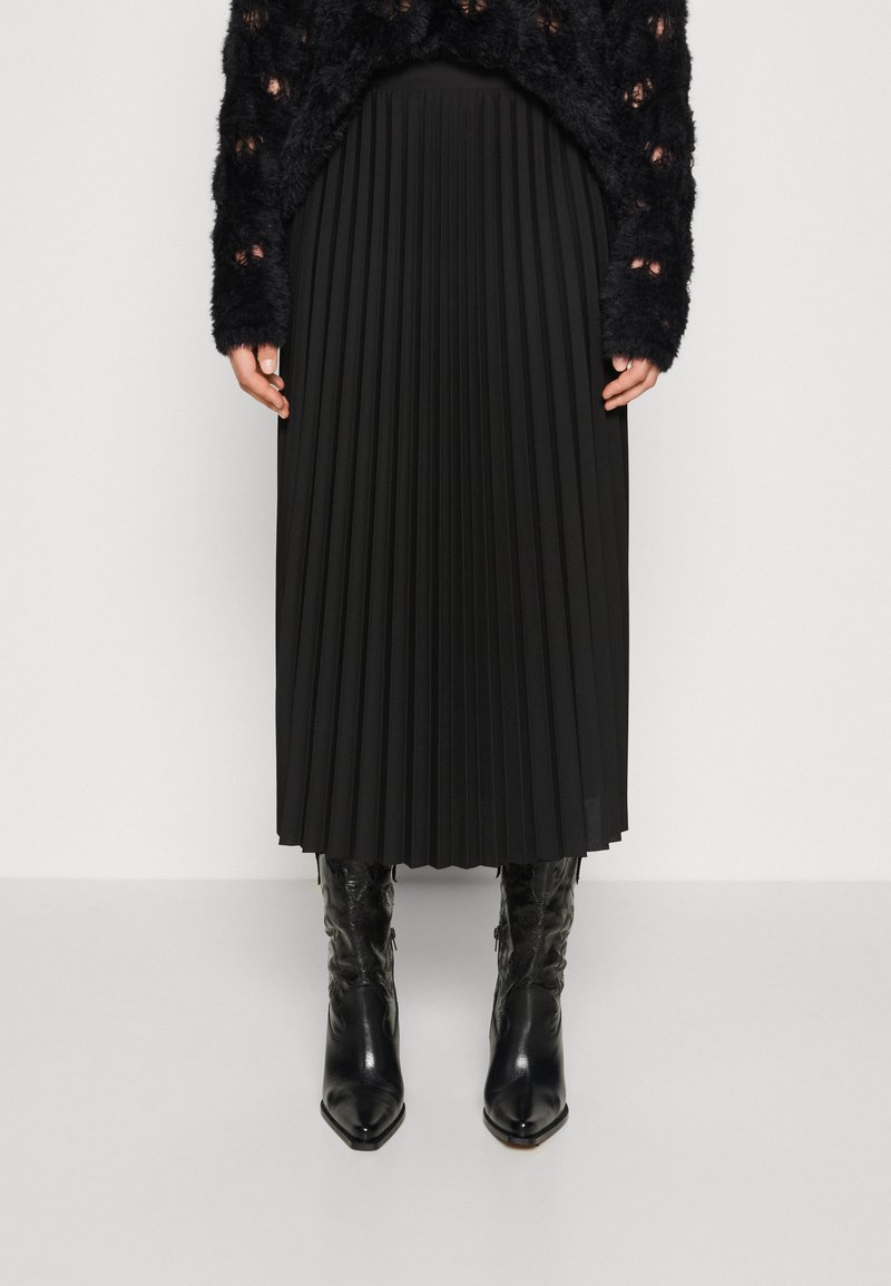ONLY ONLNEWMELISA - Jupe plissée - black