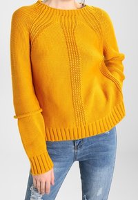 Topshop Stickad tröja - mustard yellow