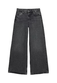 LOW-RISE - Wide Leg - dark grey