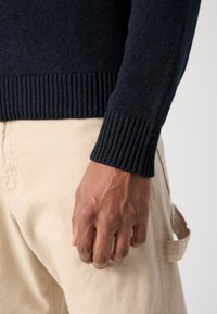 Marc O'Polo DENIM LONGSLEEVE CREWNECK - Pulover - dark blue
