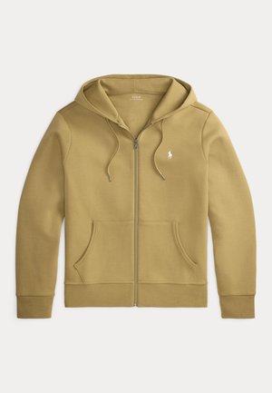 DOUBLE-KNIT FULL-ZIP HOODIE - Sudadera con cremallera - sand