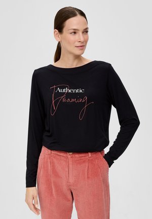 T-shirt à manches longues - schwarz