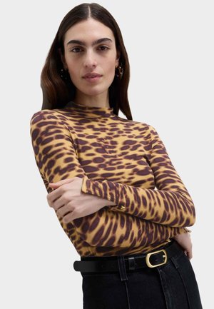 LEOPARD PRINT ROLL NECK  - Langarmshirt - brown mix
