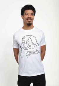 Henry Tiger SNOW WHITE SLEEPY UNISEX - T-shirt z nadrukiem