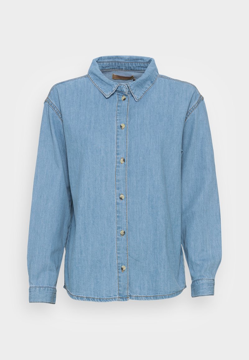 Denim Project Overhemdblouse lichtblauw denim Denim Project Overhemdblouse lichtblauw denim