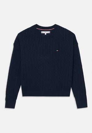 CABLE SWEATER - Trui - dark night navy