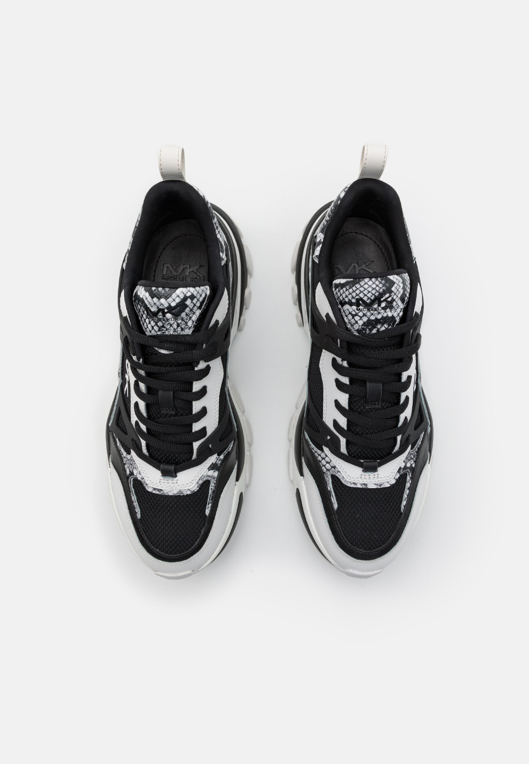 Michael Kors NICK TRAINER - Trainers - black/optic white