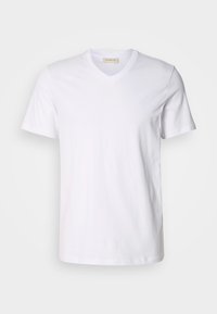 SOLID V NECK TEE - Tricou basic - brilliant white
