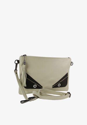 DrachenLeder TOSCANTO - Schoudertas - beige weiß schwarz