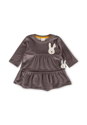 sigikid, SIGIKID VELOURS KLEID SCHNEEHASE - Jersey dress - grau