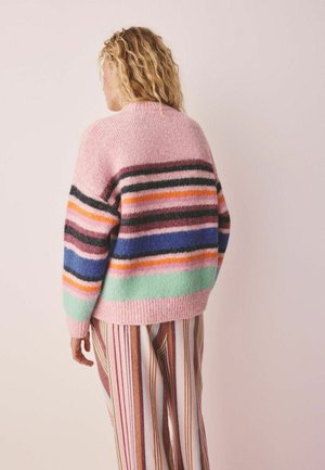 Next, WIDE STRIPE COSY JUMPER - Jumper - pink