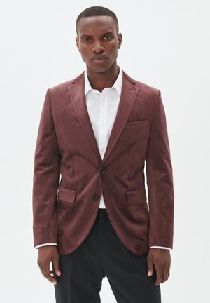MAGEORGE ELEGANT VELVET BLAZER - Pikkutakki - bitter chocolate