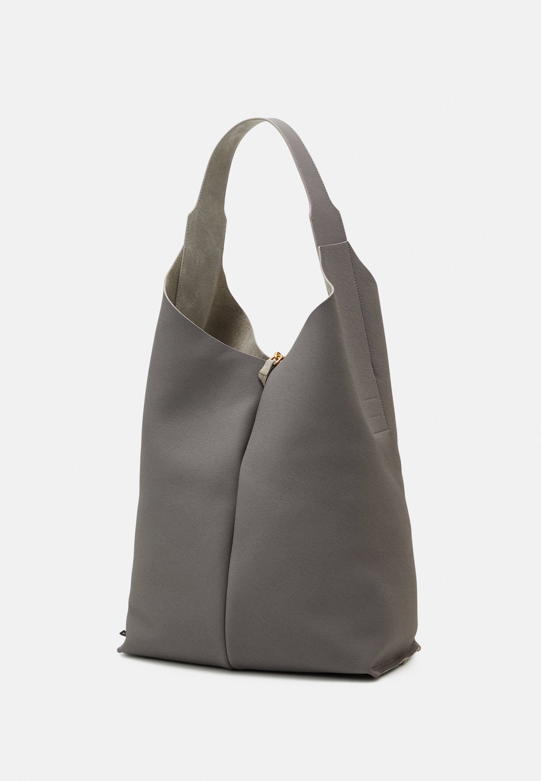 light grey leather bag