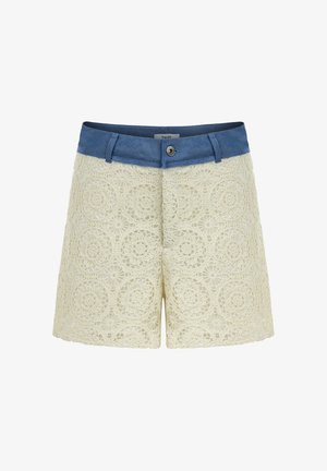 Twist, TWIST SHORT CROCHET SHORT - Shorts - ecru
