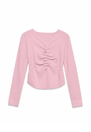 Vero Moda, KNITTED PULLOVER VMROSA KNIT CARDIGAN - Cardigan - parfait pink