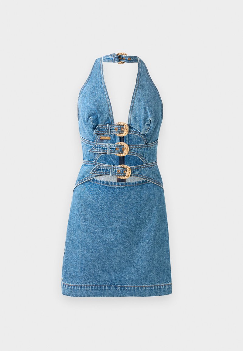 Cult Gaia ANICE  - Robe en jean - stone wash