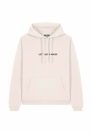 LETS GET MARRIED EMBROIDERY UNISEX - Sweat à capuche - off-white