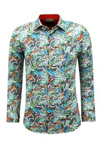 KREUKVRIJE LANGE MOUWEN OLD SCHOOL PRINT - Overhemd - oranje