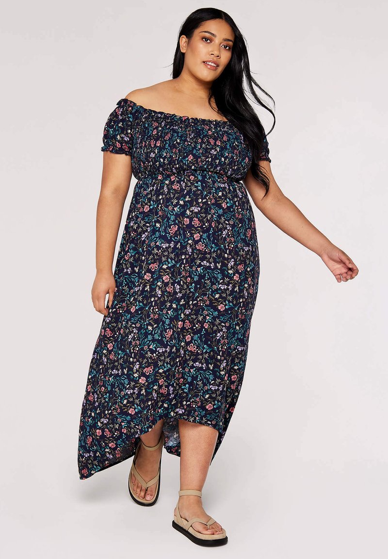 Apricot Maxi-jurk donkerblauw