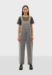 Thinking Mu LUZ - Latzhose - light grey