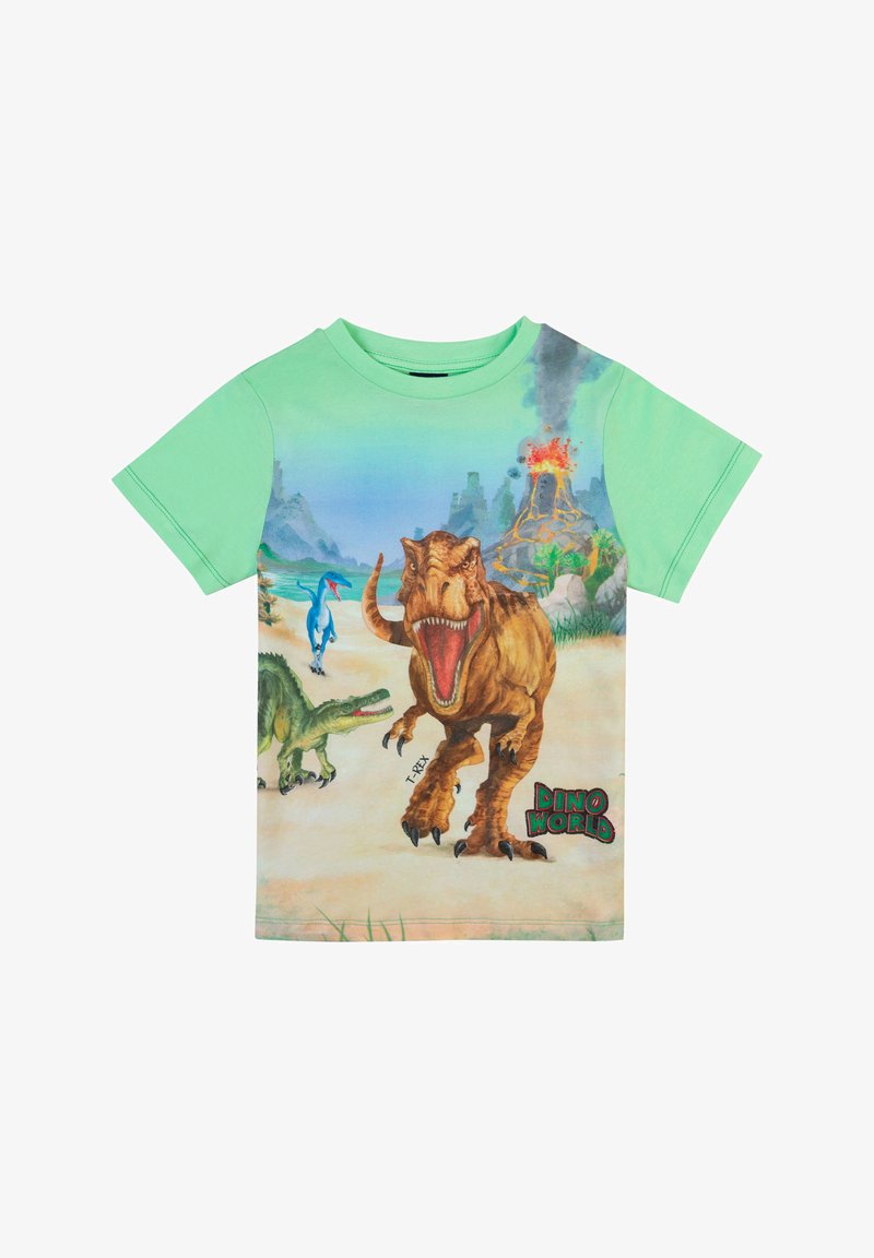 Dino World Print T-shirt - green ash