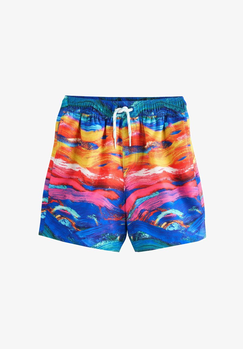 Next REGULAR FIT - PRINTED - Short de bain - blue yellow