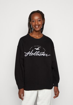 OVERSIZED CREW SCRIPT LOGO - Sweatshirt - black