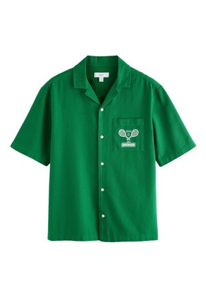 Next, REGULAR FIT - PRINT SHORT SLEEVE SHIRT . - Skjorter - green sesame