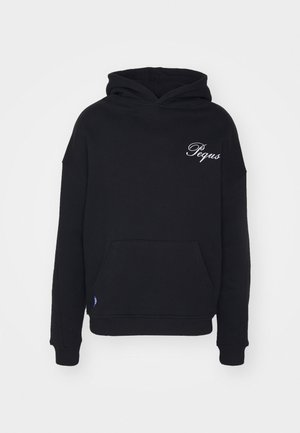 PEQUS HANDWRITTEN LOGO HOODIE UNISEX - Jersey con capucha - black