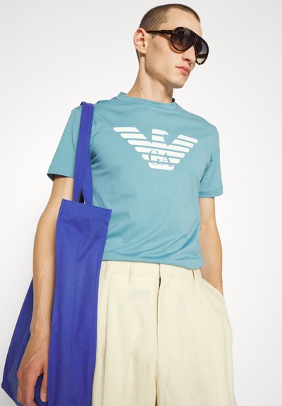 Emporio Armani T-shirt estampada - azzurro