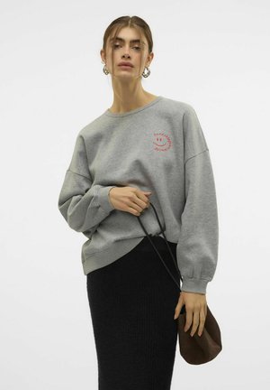 Vero Moda VMIJA - Bluză de molton - light grey melange