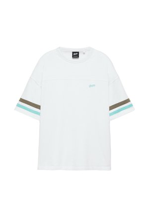PULL&BEAR, STWD STRIPED - T-SHIRT - T-shirt imprimé - white