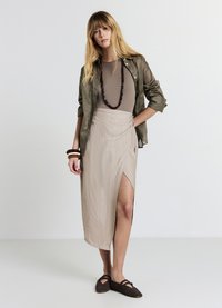 Calliope MIDI SPACCO - Gonna a tubino - tortora