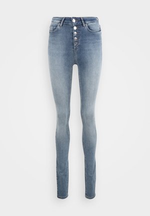 ONLBLUSH LIFE BUTTON - Oprijete (skinny) kavbojke - medium blue denim