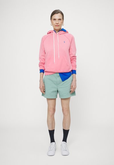 Polo Ralph Lauren SHRUNKEN FIT FLEECE HOODIE - Sportinis megztinis - ribbon pink