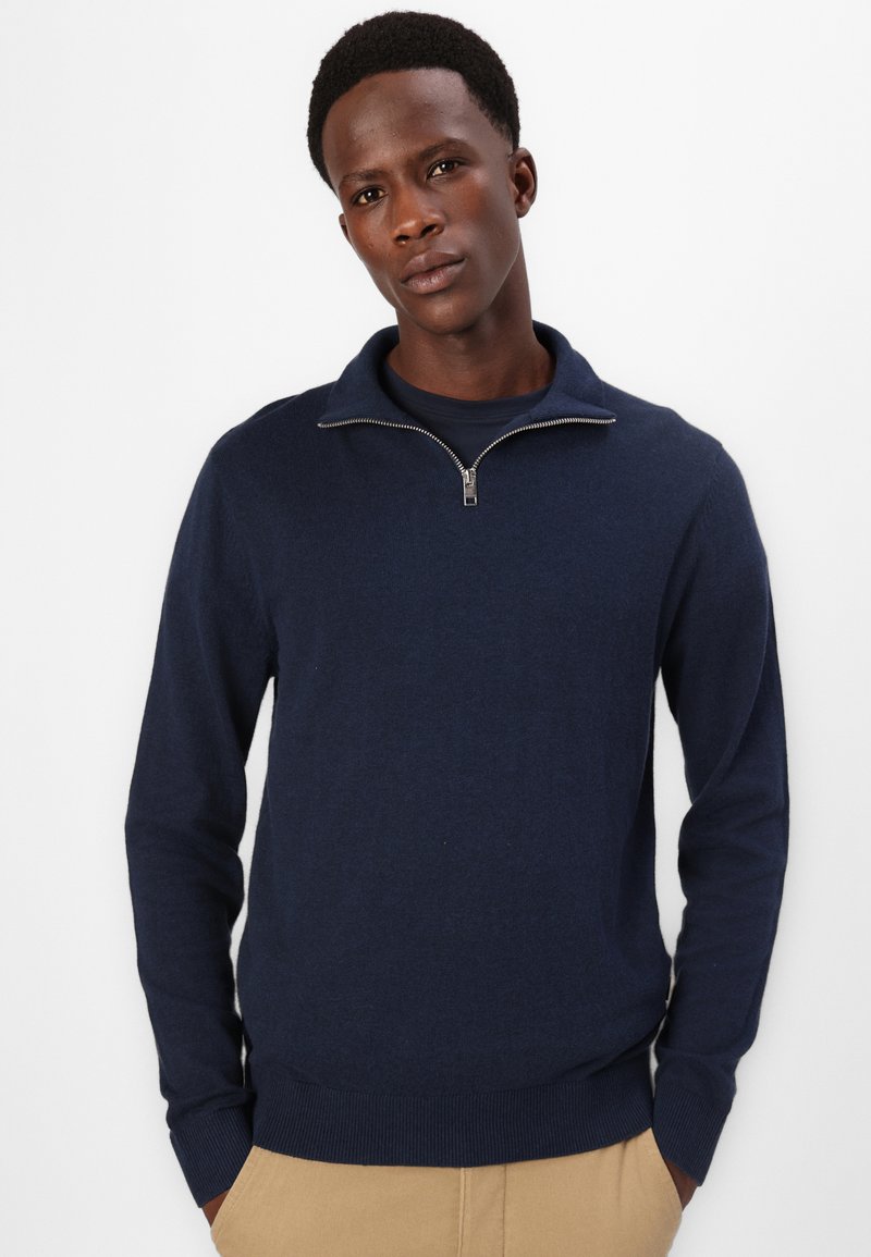 Jack And Jones - Veste Zippée Capuche Blualves Bleu Marine