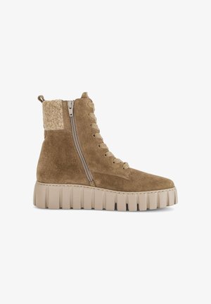 Gabor, GABOR PLATEAU STIEFELETTE - Schnürstiefelette - lion