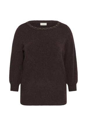 Kaffe Curve, KCSELIA - Strickpullover - fudge melange