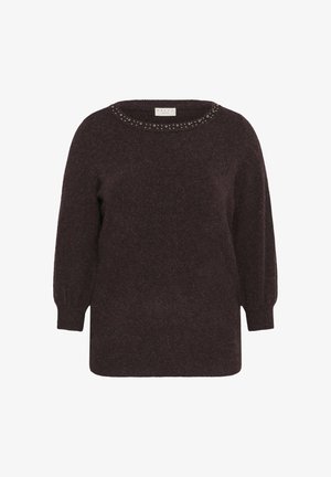 Kaffe Curve, KCSELIA - Strickpullover - fudge melange