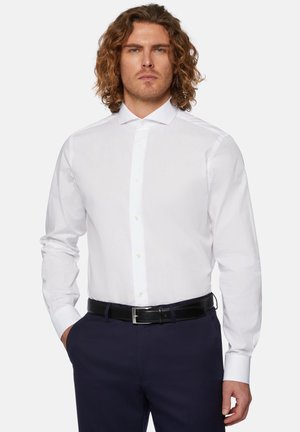 Camisa De Negocios Para Hombre Seidensticker - 100% Algodón, Corte Regular, Color Blanco