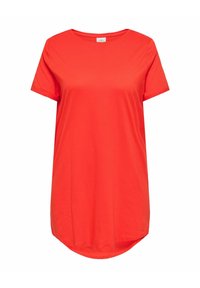 ONLY Carmakoma CARMAY LIFE S/S  - Robe en jersey - cherry tomato