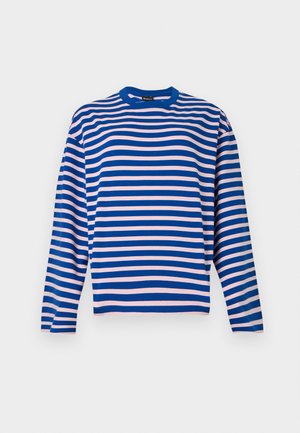 Gina Tricot, STRIPE TEE - Μπλούζα με μακριά μανίκια - blue/pink