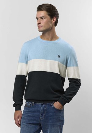 Striktrøje - placid blue