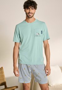 Next REGULAR FIT - SNOOPY SET  - Pizsama szett - blue stripe