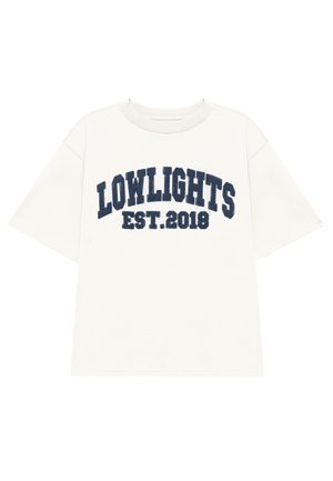 LOW LIGHTS STUDIOS® COLLEGE - Print T-shirt - ecru