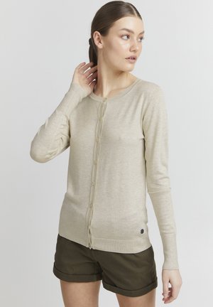 Cardigan - oyster grey melange