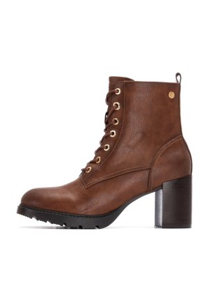 Botines de tacón - camel